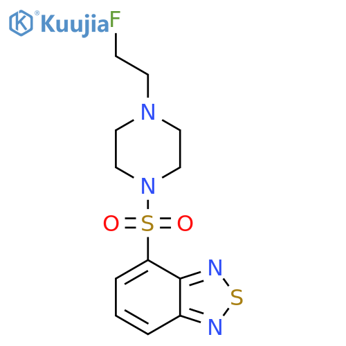 4-{[4-(2-fluoroethyl)piperazin-1-yl]sulfonyl}-2,1,3-benzothiadiazole structure