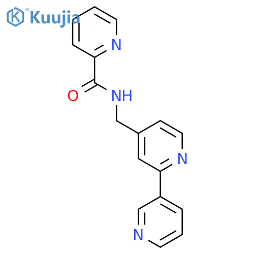 N-({[2,3'-bipyridine]-4-yl}methyl)pyridine-2-carboxamide structure