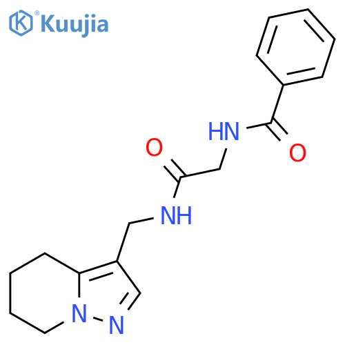 2-(phenylformamido)-N-({4H,5H,6H,7H-pyrazolo[1,5-a]pyridin-3-yl}methyl)acetamide structure