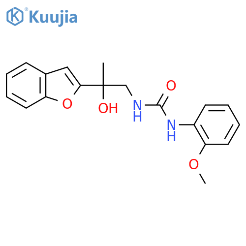 3-[2-(1-benzofuran-2-yl)-2-hydroxypropyl]-1-(2-methoxyphenyl)urea structure
