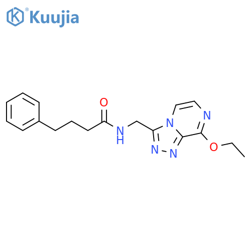 N-({8-ethoxy-1,2,4triazolo4,3-apyrazin-3-yl}methyl)-4-phenylbutanamide structure