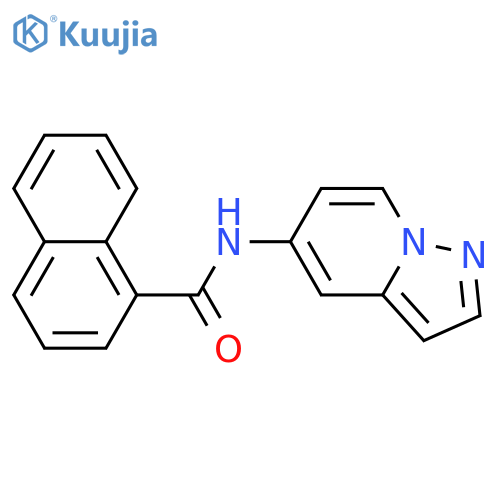 N-{pyrazolo[1,5-a]pyridin-5-yl}naphthalene-1-carboxamide structure
