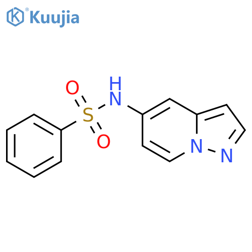 N-{pyrazolo[1,5-a]pyridin-5-yl}benzenesulfonamide structure