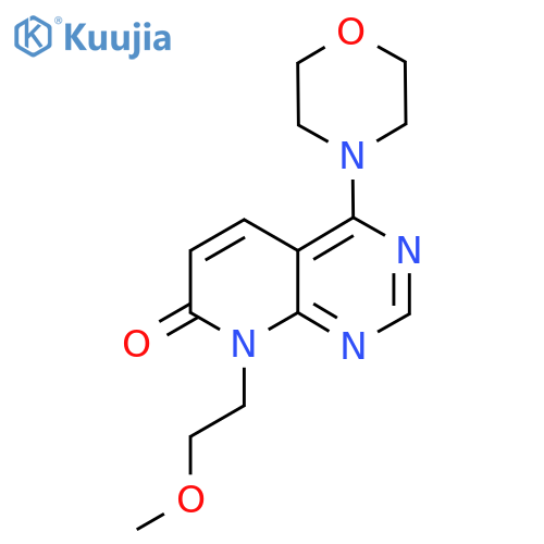 8-(2-methoxyethyl)-4-(morpholin-4-yl)-7H,8H-pyrido2,3-dpyrimidin-7-one structure
