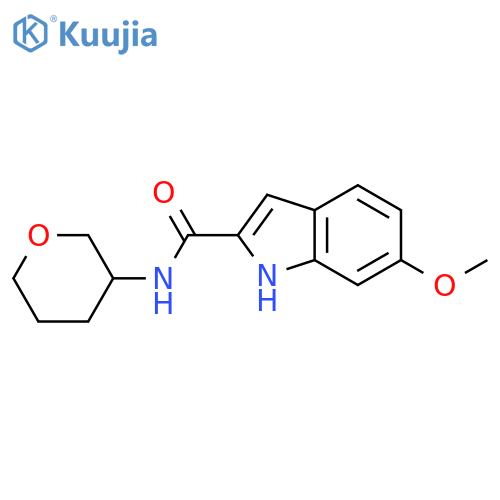 6-methoxy-N-(oxan-3-yl)-1H-indole-2-carboxamide structure