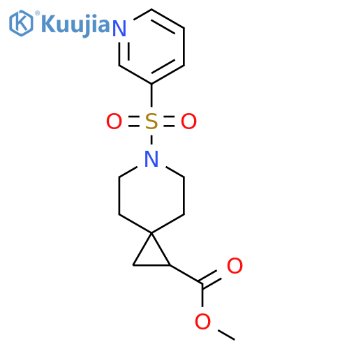 methyl 6-(pyridine-3-sulfonyl)-6-azaspiro2.5octane-1-carboxylate structure