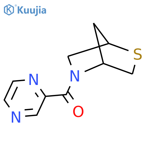 5-(pyrazine-2-carbonyl)-2-thia-5-azabicyclo[2.2.1]heptane structure