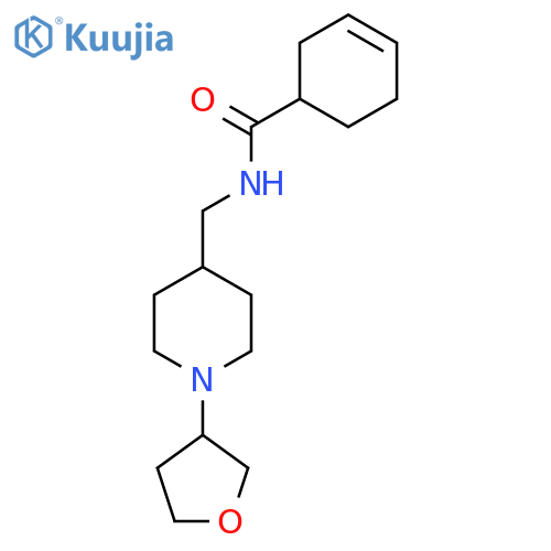 N-{1-(oxolan-3-yl)piperidin-4-ylmethyl}cyclohex-3-ene-1-carboxamide structure