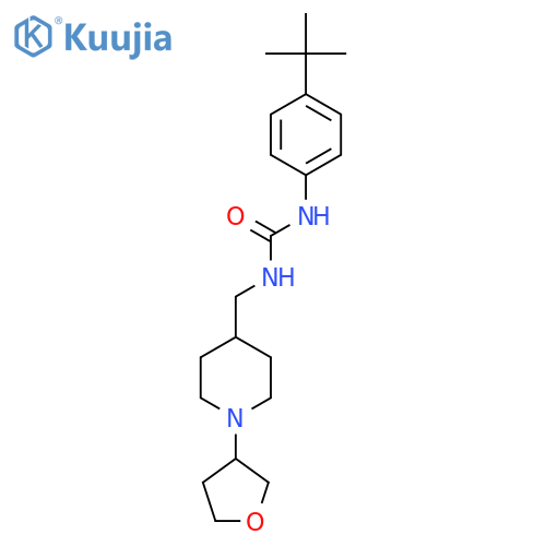 3-(4-tert-butylphenyl)-1-{1-(oxolan-3-yl)piperidin-4-ylmethyl}urea structure