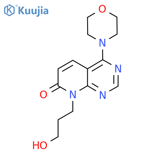 8-(3-hydroxypropyl)-4-(morpholin-4-yl)-7H,8H-pyrido2,3-dpyrimidin-7-one structure
