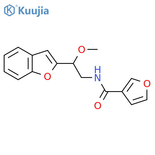 N-2-(1-benzofuran-2-yl)-2-methoxyethylfuran-3-carboxamide structure