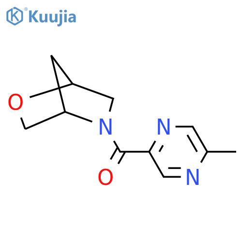 5-(5-methylpyrazine-2-carbonyl)-2-oxa-5-azabicyclo[2.2.1]heptane structure