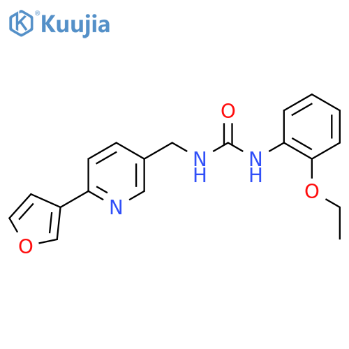 1-(2-ethoxyphenyl)-3-{6-(furan-3-yl)pyridin-3-ylmethyl}urea structure