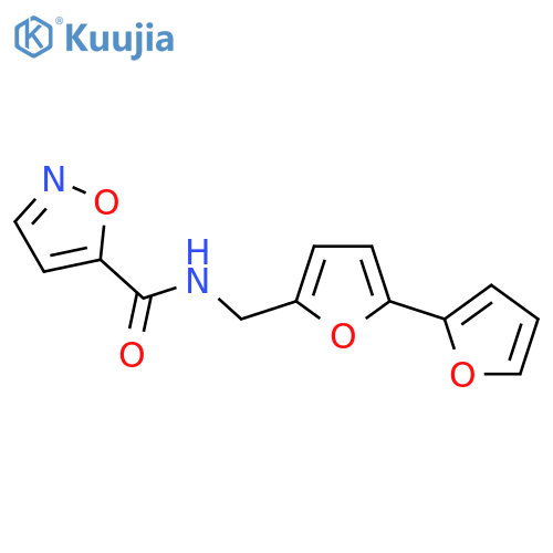 N-({2,2'-bifuran-5-yl}methyl)-1,2-oxazole-5-carboxamide structure