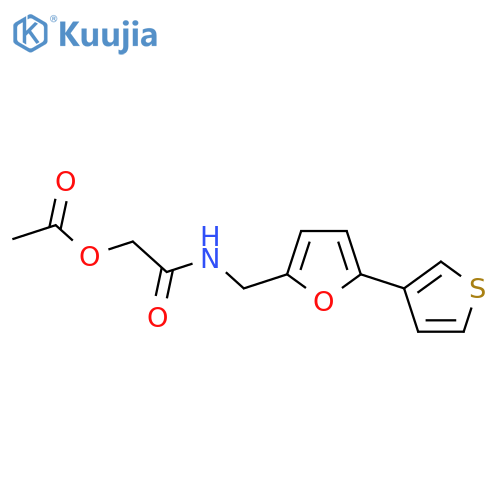 ({[5-(thiophen-3-yl)furan-2-yl]methyl}carbamoyl)methyl acetate structure
