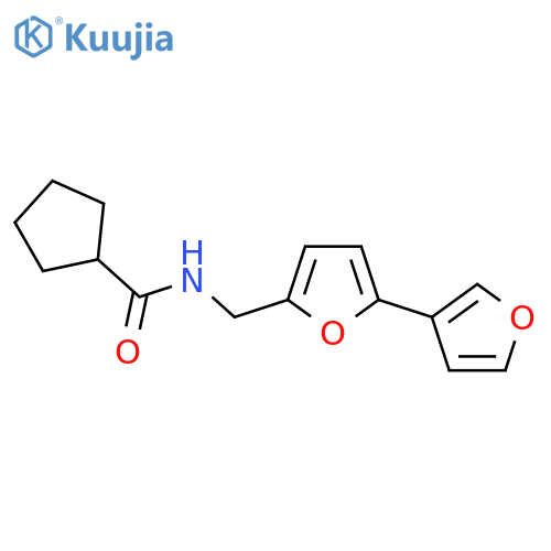 N-({[2,3'-bifuran]-5-yl}methyl)cyclopentanecarboxamide structure
