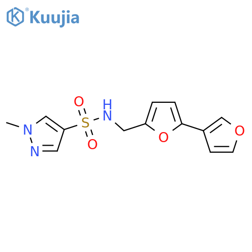 N-({[2,3'-bifuran]-5-yl}methyl)-1-methyl-1H-pyrazole-4-sulfonamide structure