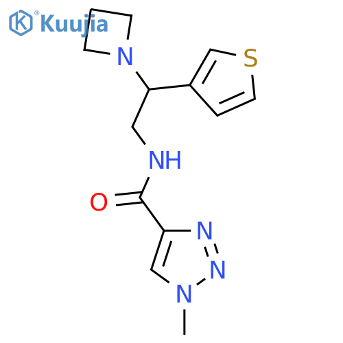 N-[2-(azetidin-1-yl)-2-(thiophen-3-yl)ethyl]-1-methyl-1H-1,2,3-triazole-4-carboxamide structure