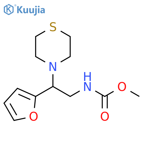methyl N-2-(furan-2-yl)-2-(thiomorpholin-4-yl)ethylcarbamate structure