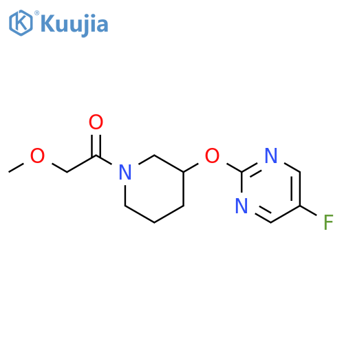1-{3-[(5-fluoropyrimidin-2-yl)oxy]piperidin-1-yl}-2-methoxyethan-1-one structure