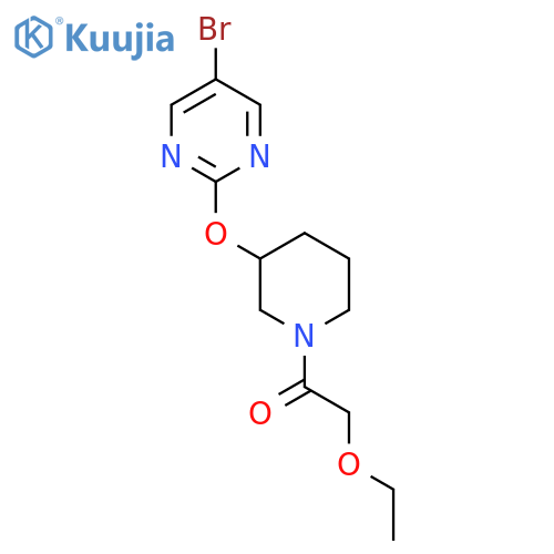 1-{3-[(5-bromopyrimidin-2-yl)oxy]piperidin-1-yl}-2-ethoxyethan-1-one structure