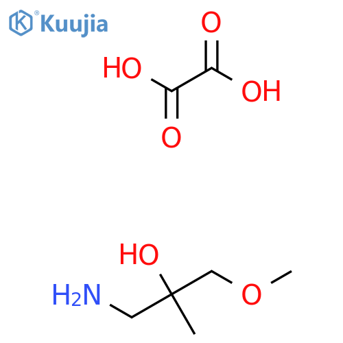 1-amino-3-methoxy-2-methylpropan-2-ol; oxalic acid structure