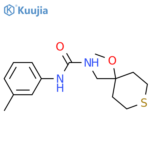 3-[(4-methoxythian-4-yl)methyl]-1-(3-methylphenyl)urea structure