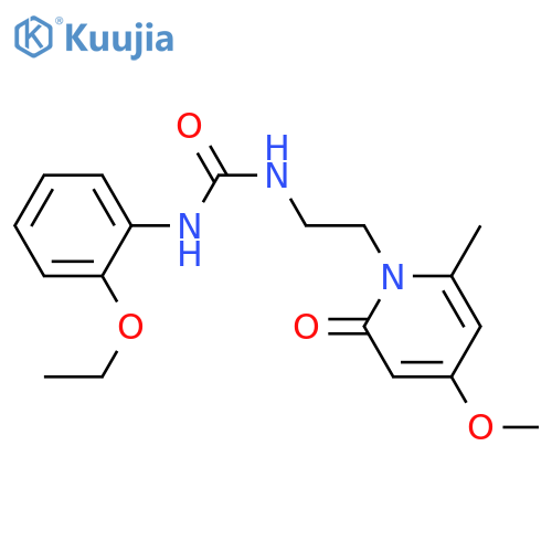 1-(2-ethoxyphenyl)-3-[2-(4-methoxy-6-methyl-2-oxo-1,2-dihydropyridin-1-yl)ethyl]urea structure