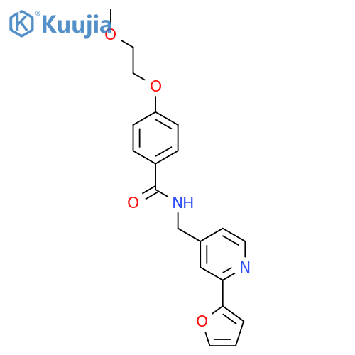 N-{[2-(furan-2-yl)pyridin-4-yl]methyl}-4-(2-methoxyethoxy)benzamide structure