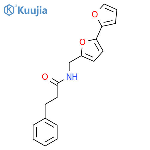 N-({2,2'-bifuran-5-yl}methyl)-3-phenylpropanamide structure