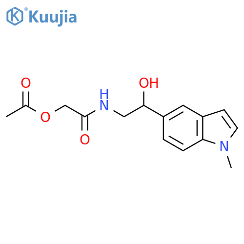 {[2-hydroxy-2-(1-methyl-1H-indol-5-yl)ethyl]carbamoyl}methyl acetate structure
