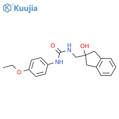1-(4-ethoxyphenyl)-3-[(2-hydroxy-2,3-dihydro-1H-inden-2-yl)methyl]urea structure