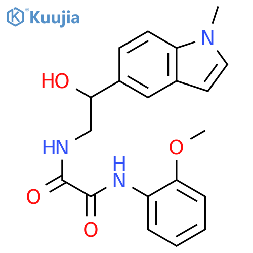 N-[2-hydroxy-2-(1-methyl-1H-indol-5-yl)ethyl]-N'-(2-methoxyphenyl)ethanediamide structure