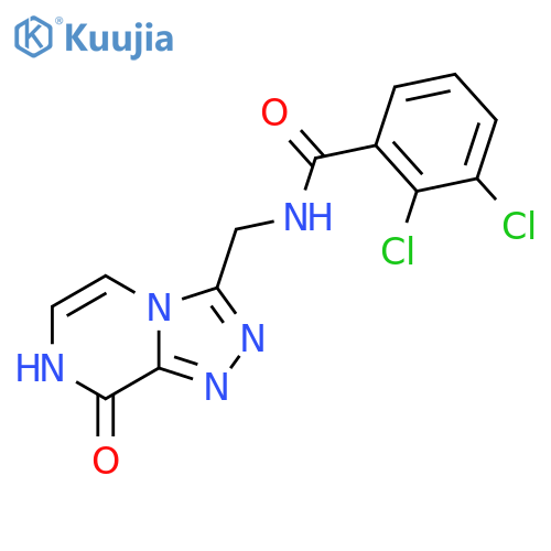 2,3-dichloro-N-({8-hydroxy-1,2,4triazolo4,3-apyrazin-3-yl}methyl)benzamide structure