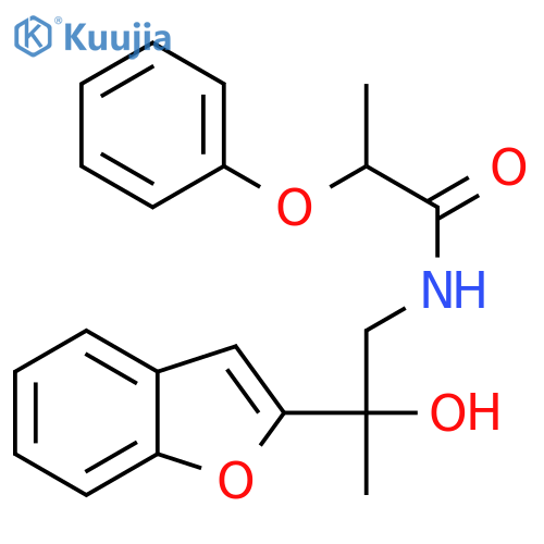 N-[2-(1-benzofuran-2-yl)-2-hydroxypropyl]-2-phenoxypropanamide structure