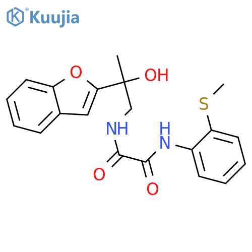 N-[2-(1-benzofuran-2-yl)-2-hydroxypropyl]-N'-[2-(methylsulfanyl)phenyl]ethanediamide structure