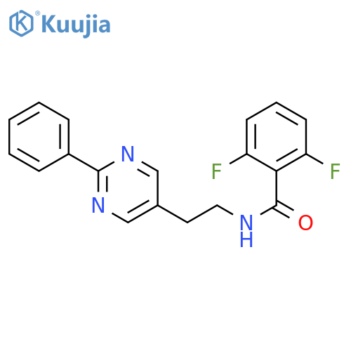 2,6-difluoro-N-[2-(2-phenylpyrimidin-5-yl)ethyl]benzamide structure