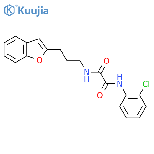 N-3-(1-benzofuran-2-yl)propyl-N'-(2-chlorophenyl)ethanediamide structure