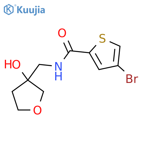 4-bromo-N-(3-hydroxyoxolan-3-yl)methylthiophene-2-carboxamide structure