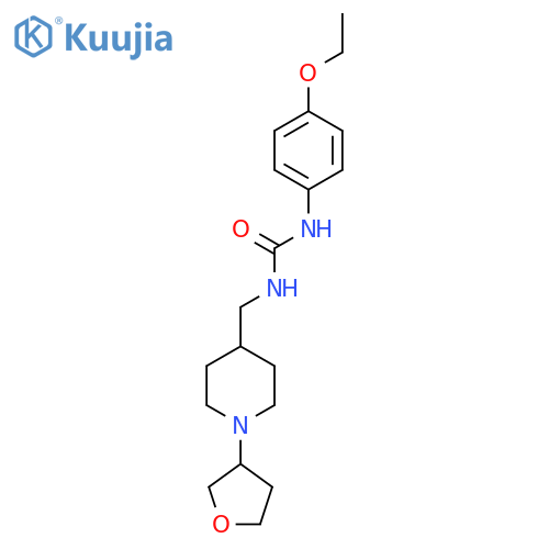 1-(4-ethoxyphenyl)-3-{1-(oxolan-3-yl)piperidin-4-ylmethyl}urea structure