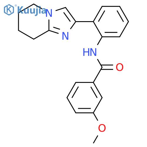 N-(2-{5H,6H,7H,8H-imidazo[1,2-a]pyridin-2-yl}phenyl)-3-methoxybenzamide structure