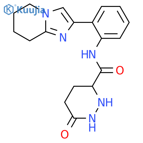 N-(2-{5H,6H,7H,8H-imidazo1,2-apyridin-2-yl}phenyl)-6-oxo-1,6-dihydropyridazine-3-carboxamide structure