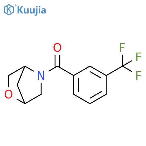 5-[3-(trifluoromethyl)benzoyl]-2-oxa-5-azabicyclo[2.2.1]heptane structure