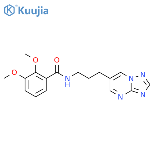 N-(3-([1,2,4]triazolo[1,5-a]pyrimidin-6-yl)propyl)-2,3-dimethoxybenzamide structure