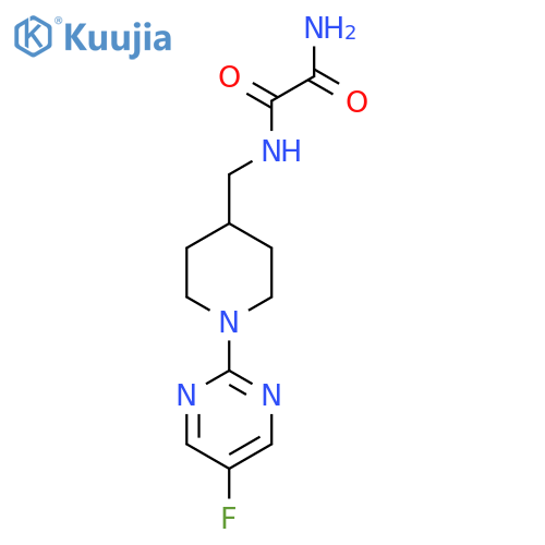 N1-((1-(5-fluoropyrimidin-2-yl)piperidin-4-yl)methyl)oxalamide structure