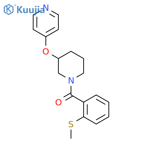 4-({1-2-(methylsulfanyl)benzoylpiperidin-3-yl}oxy)pyridine structure