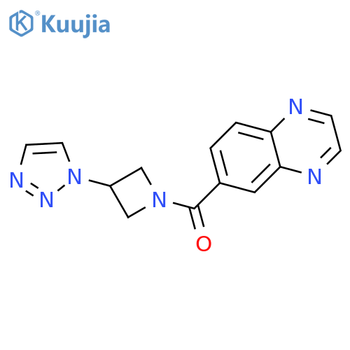 quinoxalin-6-yl-[3-(triazol-1-yl)azetidin-1-yl]methanone structure