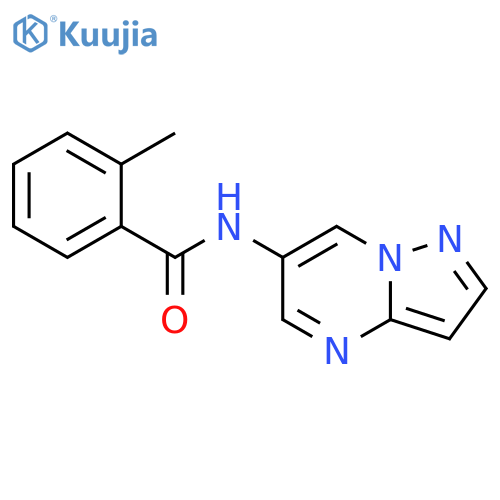 2-methyl-N-{pyrazolo[1,5-a]pyrimidin-6-yl}benzamide structure