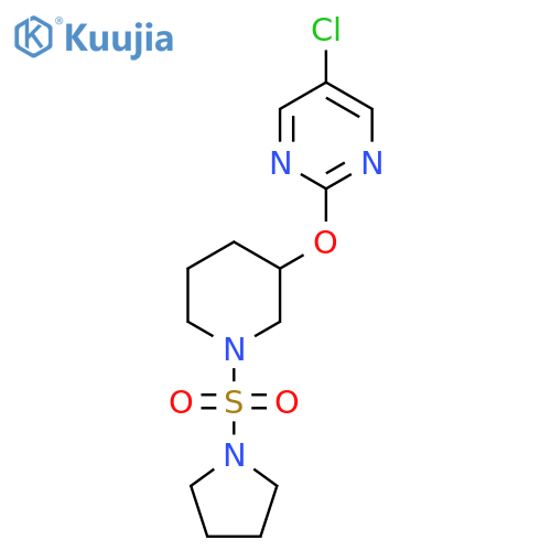 5-chloro-2-{1-(pyrrolidine-1-sulfonyl)piperidin-3-yloxy}pyrimidine structure