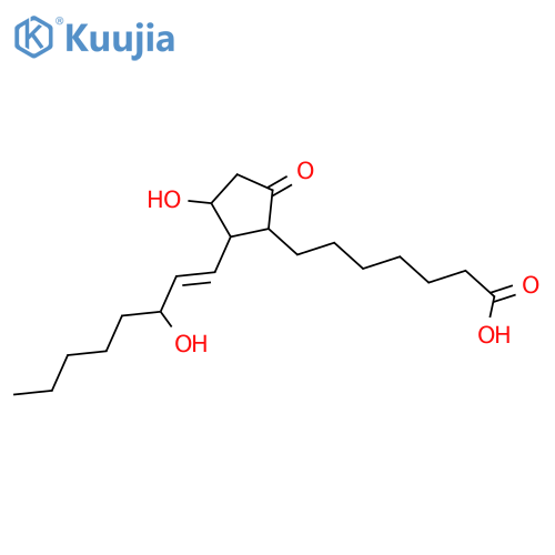 (8RS,11RS,12RS,13E,15SR)-11,15-Dihydroxy-9-oxo-13-prostenoic acid structure
